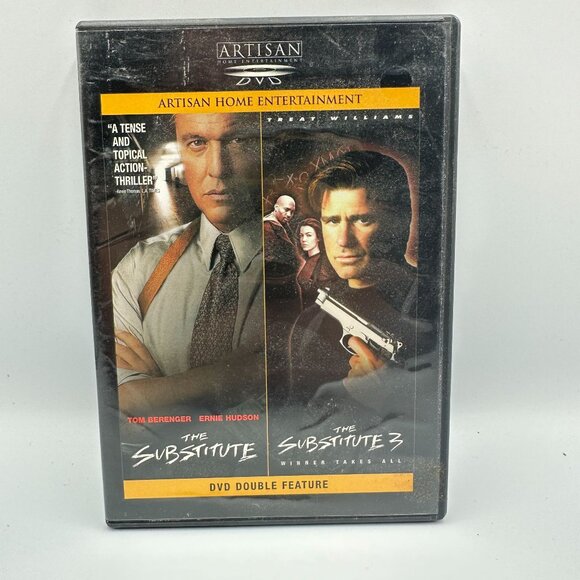 The Substitute Double Feature DVD Tom Berenger Treat Williams Action Thriller - Picture 1 of 3